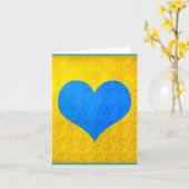 Je t'aime carte (Fleur jaune)