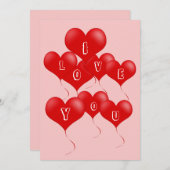 Je t'aime carte (Devant / Derrière)