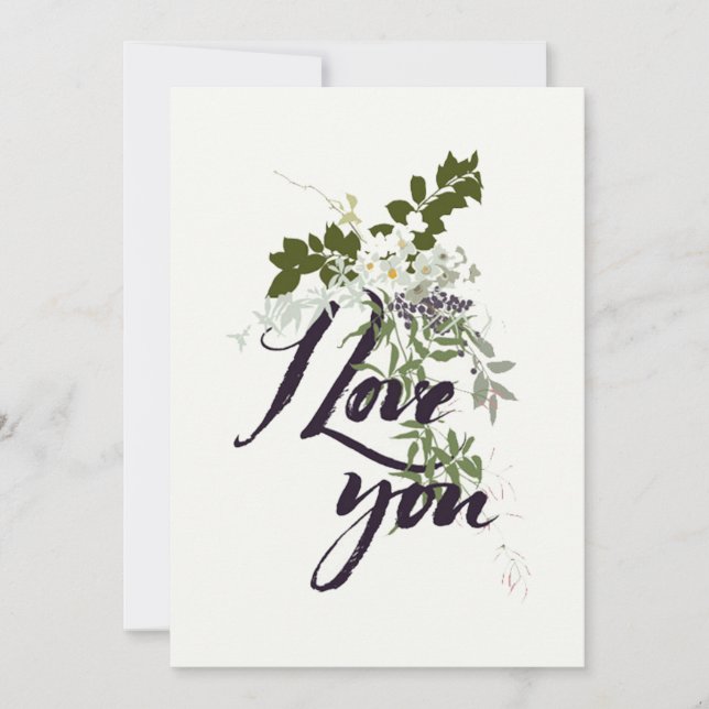 Je T'Aime Carte (Devant)