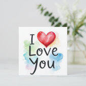 Je T'Aime Carte (Debout devant)