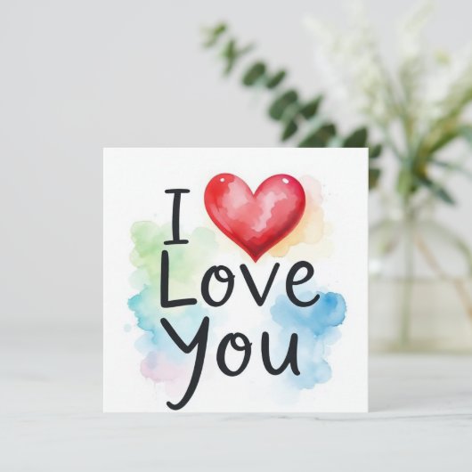 Je T'Aime Carte (Debout devant)