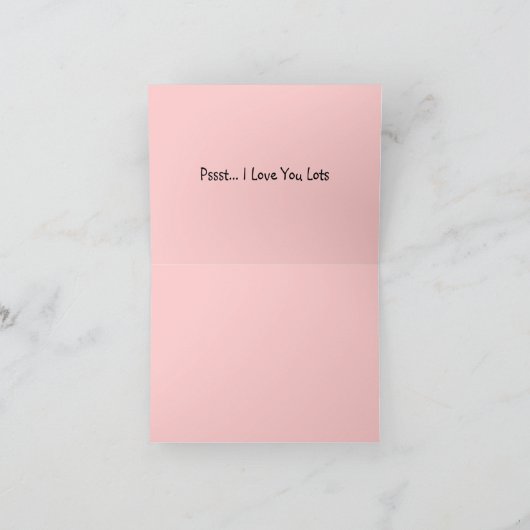 Je t'aime carte (Intérieur)