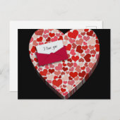 Je t'aime carte cadeau de vacances (Devant / Derrière)