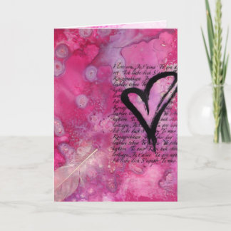 Je t'aime carte de jour de Valentines de bloc