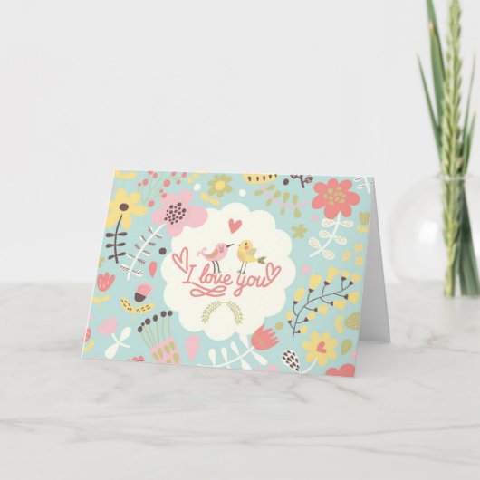 Je t'aime - Carte de la Saint-Valentin (Devant)