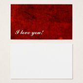 Je T'Aime ! Carte de message (Devant & derrière)