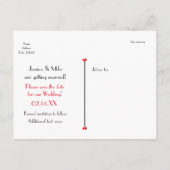 Je t'aime carte de sauvegarde de date de mariage d (Dos)