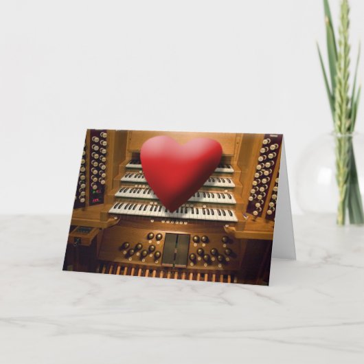 Je t'aime carte de Valentine (Devant)