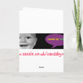 Je t'aime carte de Valentine (style de Hugh Grant, (Dos)