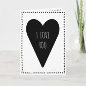 Je t'aime carte de voeux de | (Devant)