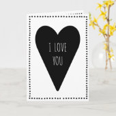 Je t'aime carte de voeux de | (Fleur jaune)