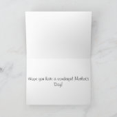 Je t'aime carte de voeux de maman (Intérieur)