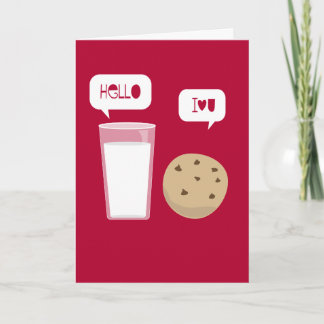 Je T'Aime Carte Lait & Cookie Be My Valentine