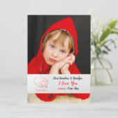 Je t'aime Carte photo Rose (Debout devant)