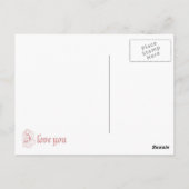 Je t'aime carte postale (Dos)