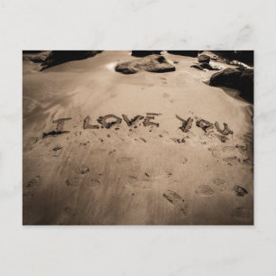JE T'AIME Carte postale