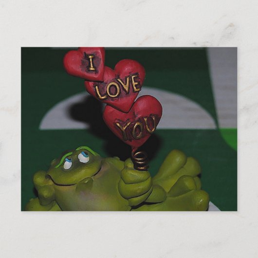 Je T'Aime Carte Postale Frog (Devant)
