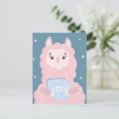 Je t'aime carte postale lama (Debout devant)