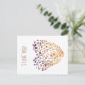 Je t'aime Carte postale Valentine (Debout devant)