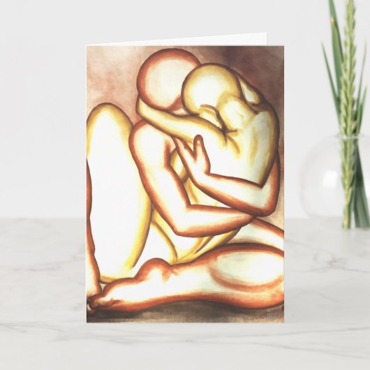 Je t'aime cartes romantiques d'étreinte (Devant)