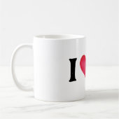 je t'aime charmant coeur mug (Gauche)