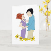 Je T'Aime Chère Carte Anniversaire (Fleur jaune)