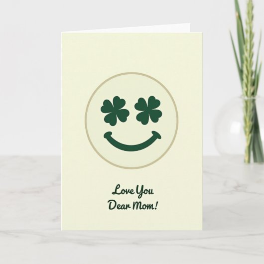 Je t'aime chère maman Carte de sourire (Devant)