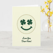 Je t'aime chère maman Carte de sourire (Fleur jaune)