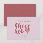 Je t'aime Chocolat Le Merci de Valentine (Devant / Derrière)