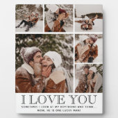 "JE T'AIME" & Citation Plaque de Collage Photo Mod (Devant)