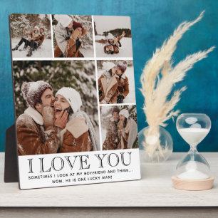 "JE T'AIME" & Citation Plaque Photo Collage Modern