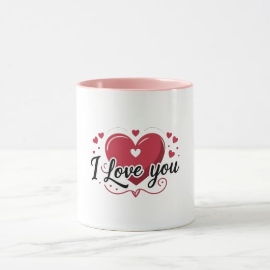 Je T'Aime Coeur Mug (Centre)