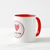 Je T'Aime Coeur Mug (Devant droit)