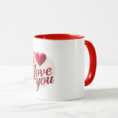 Je T'Aime Coeur Mug (Devant droit)