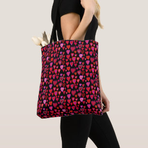 Je t'aime, coeur rouge motif sac fourre-tout