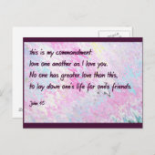 Je t'aime comme carte postale (Devant / Derrière)