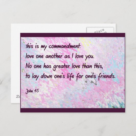 Je t'aime comme carte postale (Devant / Derrière)