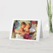 Je t'aime comme une carte de Valentine de bébé de (Dos)