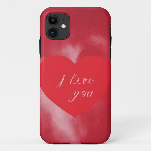 Je t'aime Coque Heart Mobile (Dos)
