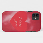 Je t'aime Coque Heart Mobile (Dos (Horizontal))