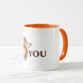 Je t'aime Corgi Chien Mug (Devant droit)
