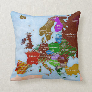 Je t'aime coussin de carte