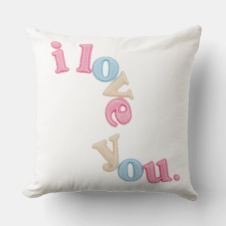 "je t'aime" Coussin en Patch Art | Décoration de M