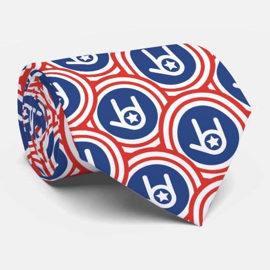 Je t'aime Cravate Amérique (Roulé)