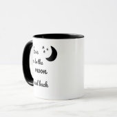 Je t'aime dans la lune et la tasse arrière (Devant gauche)
