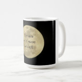 Je t'aime dans la lune et la tasse arrière (Devant droit)