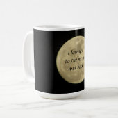 Je t'aime dans la lune et la tasse arrière (Devant gauche)