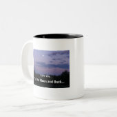 Je t'aime dans la lune et la tasse arrière de (Devant gauche)