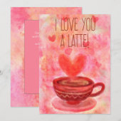 Je t'aime Dernière carte de Saint Valentin (Devant / Derrière)