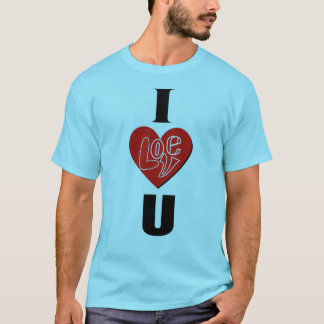 Je t'aime design unique T-shirt